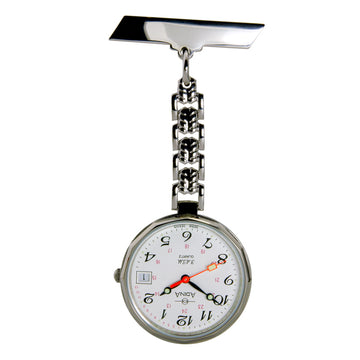 Adina Nurse Dress Watch Silver NK36 S1FF